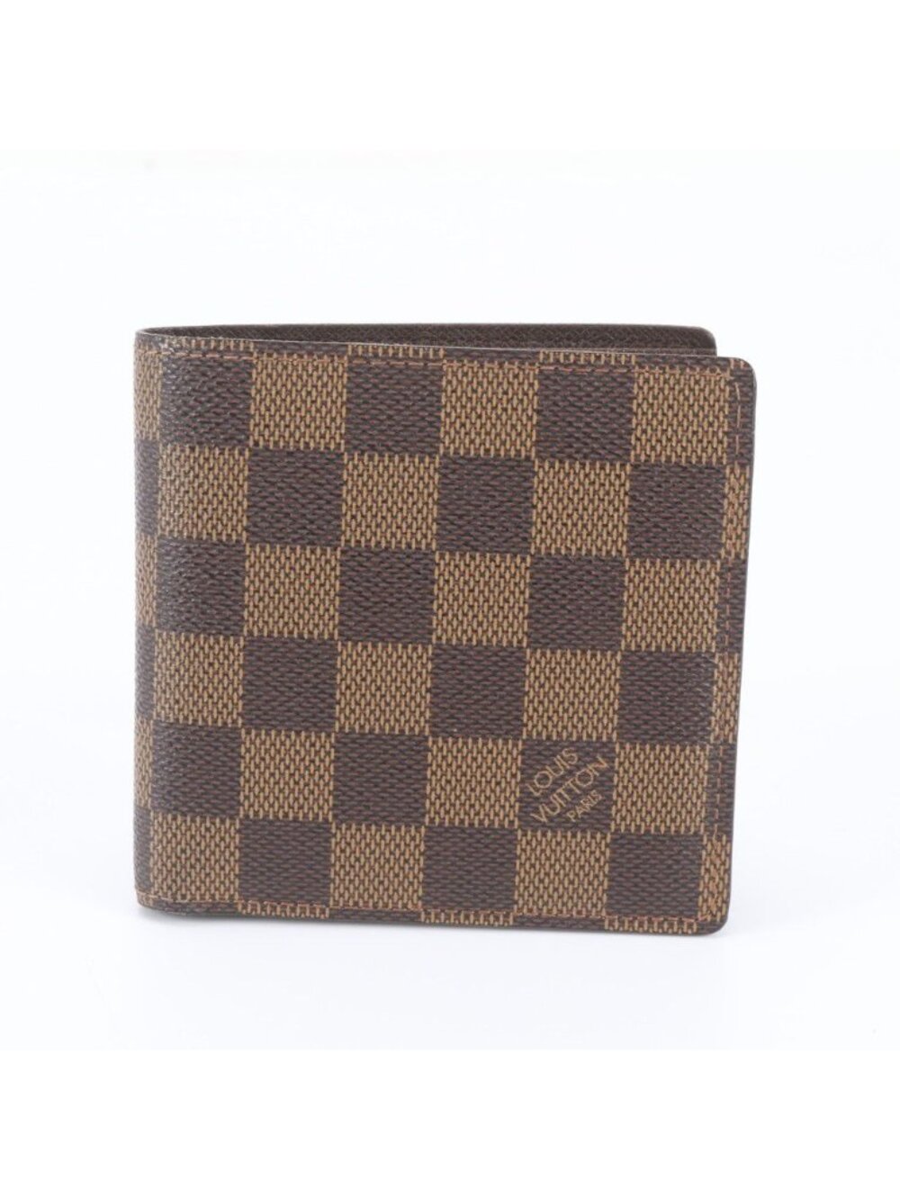 Louis Vuitton Damier Portefeuille Cartes Credit Monet Leather Bifold Wallet